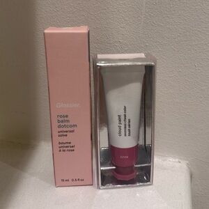 Glossier Rose Balm Dotcom & Haze Cloud Paint